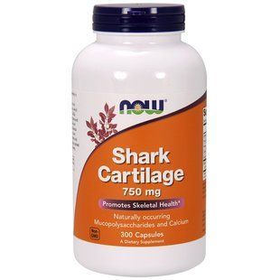 NOW Foods, Shark Cartilage, 750 мг, 300 капсул