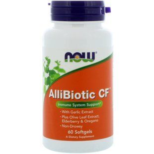 NOW Foods, Allibiotic CF, 60 капсул