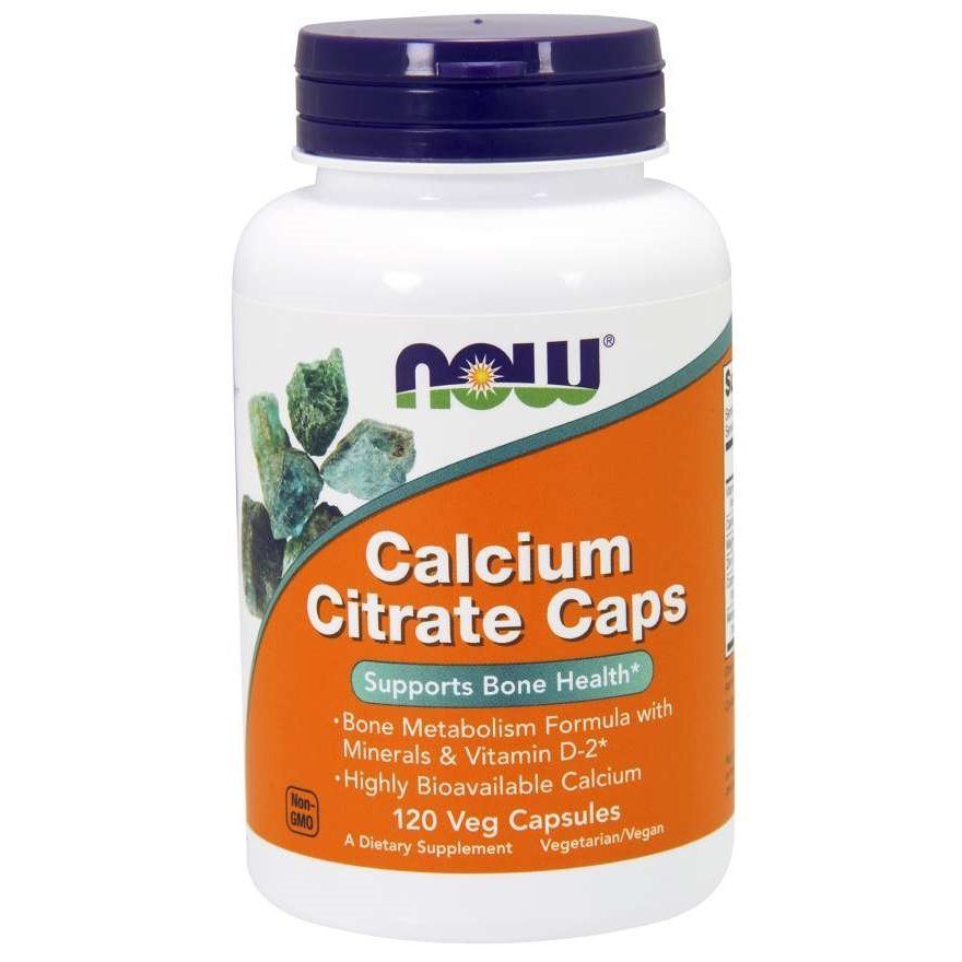 NOW Foods, Calcium Citrate, 120 вегетаріанських капсул