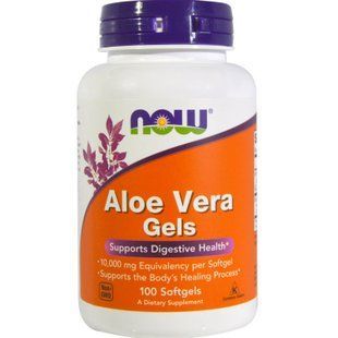 NOW Foods, Aloe Vera Gels, 100 капсул