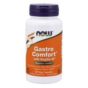 NOW Foods, Gastro Comfort with PepZin GI, 60 вегетаріанських капсул