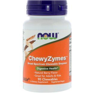 NOW Foods, ChewyZymes, 90 таблеток