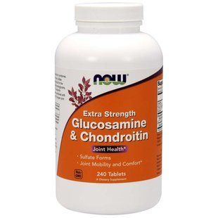 NOW Foods, Glucosamine & Chondroitin, Extra Strength, 240 таблеток