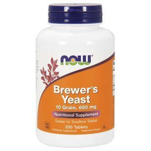 NOW Foods, Brewer's Yeast, 200 вегетаріанських таблеток