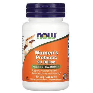 NOW Foods, Women&rsquo;s Probiotic, 20 млрд, 50 капсул