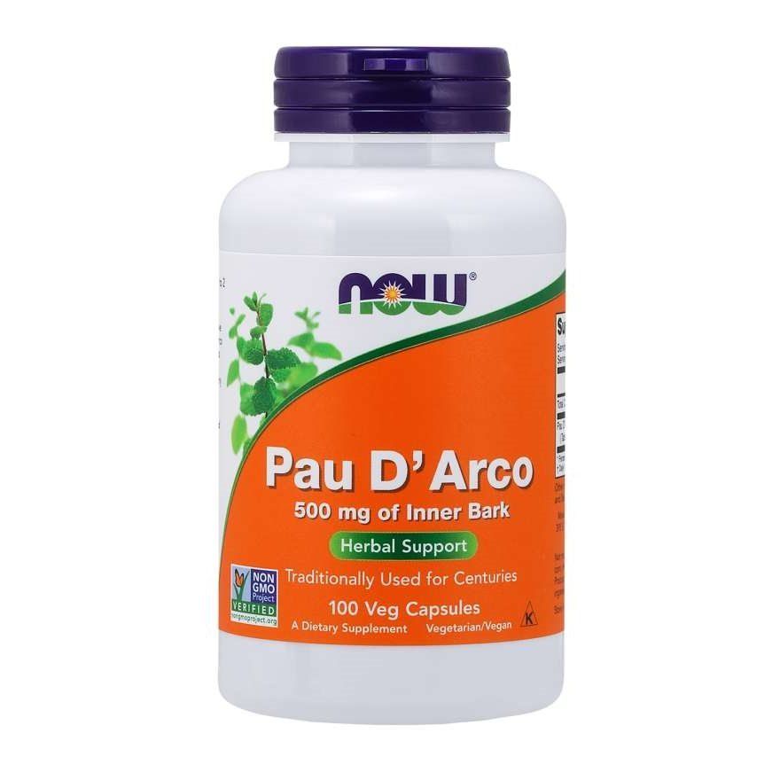 NOW Foods, Pau D' Arco, 500 мг, 100 капсул