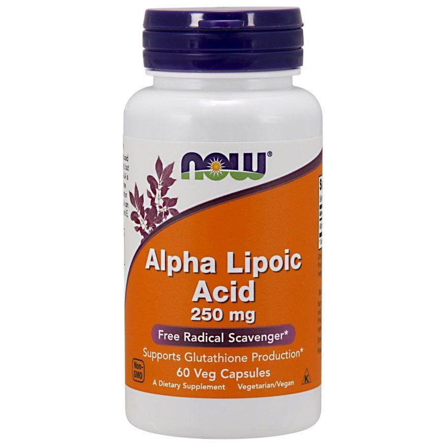 NOW Foods, Alpha Lipoic Acid, 250 мг, 60 капсул