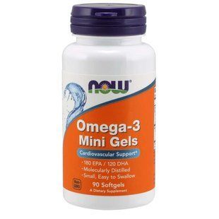 NOW Foods, Omega-3 Mini Gels, 90 капсул