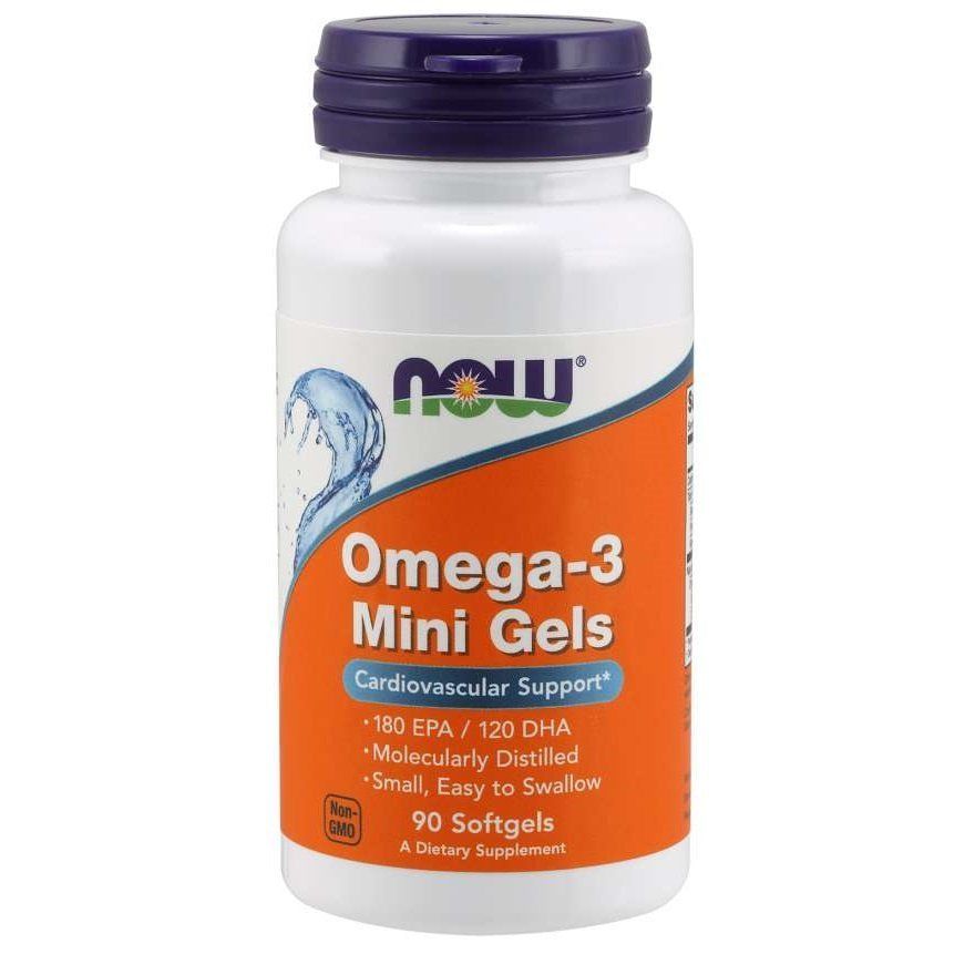 NOW Foods, Omega-3 Mini Gels, 90 капсул