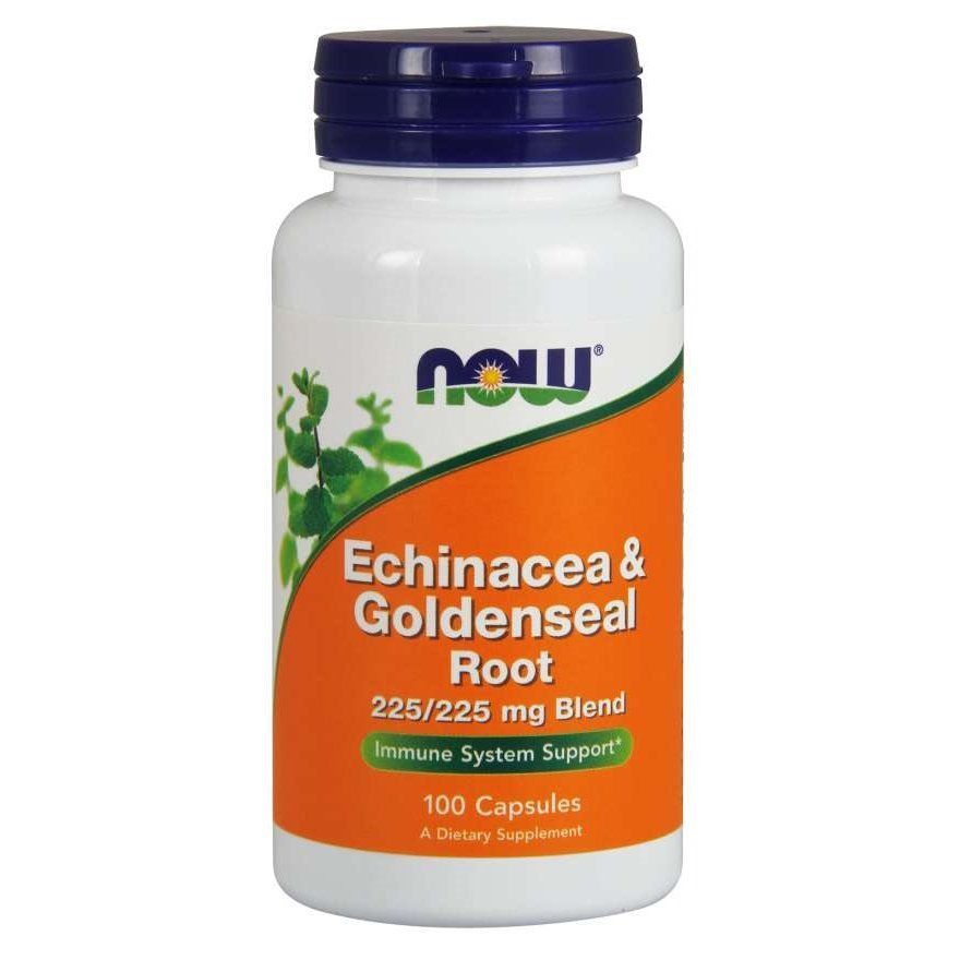 NOW Foods, Echinacea & Goldenseal Root, 100 капсул