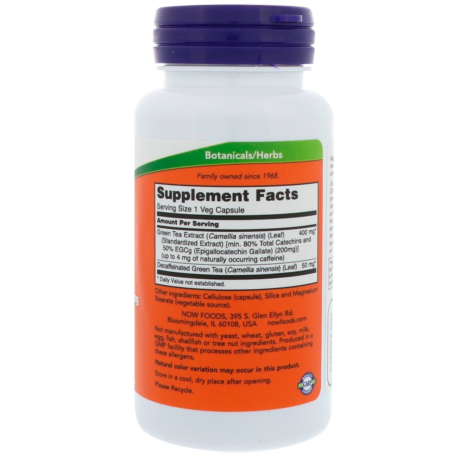 NOW Foods, EGCg, Green Tea Extract, 90 капсул