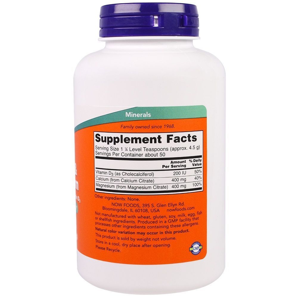 NOW Foods, Calcium & Magnesium, 227 г