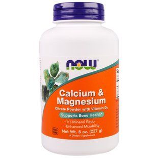 NOW Foods, Calcium & Magnesium, 227 г