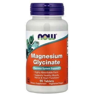 NOW Foods, Magnesium Glycinate, 90 таблеток