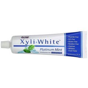 NOW Foods, Solutions, XyliWhite, зубна паста-гель, освіжаюча м'ята, 181 г