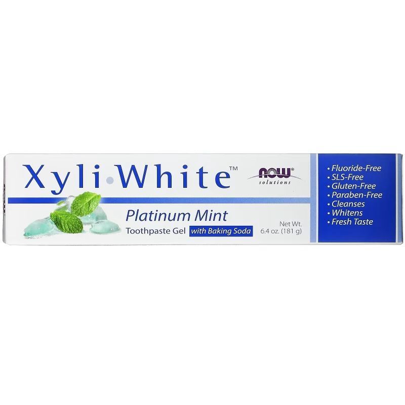 NOW Foods, Solutions, XyliWhite, зубна паста-гель, освіжаюча м'ята, 181 г