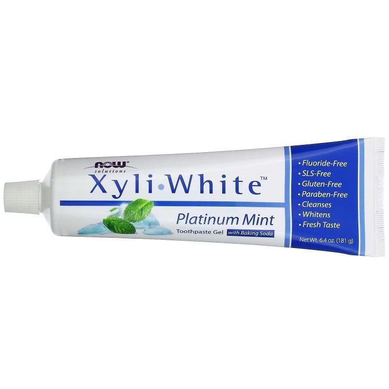 NOW Foods, Solutions, XyliWhite, зубна паста-гель, освіжаюча м'ята, 181 г
