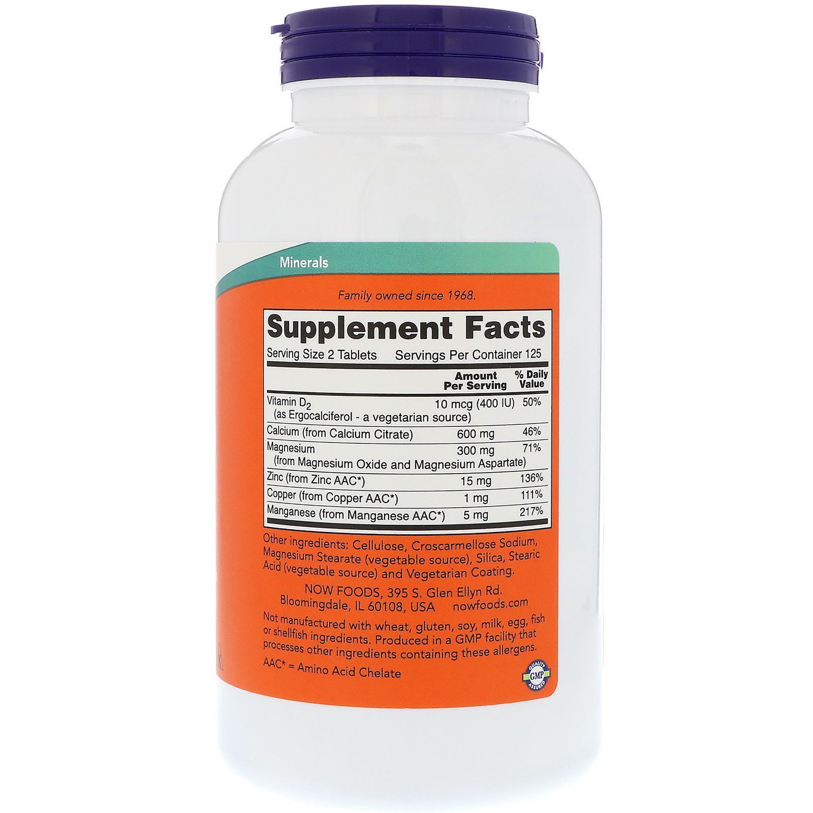 NOW Foods, Calcium Citrate, 300 мг, 250 таблеток