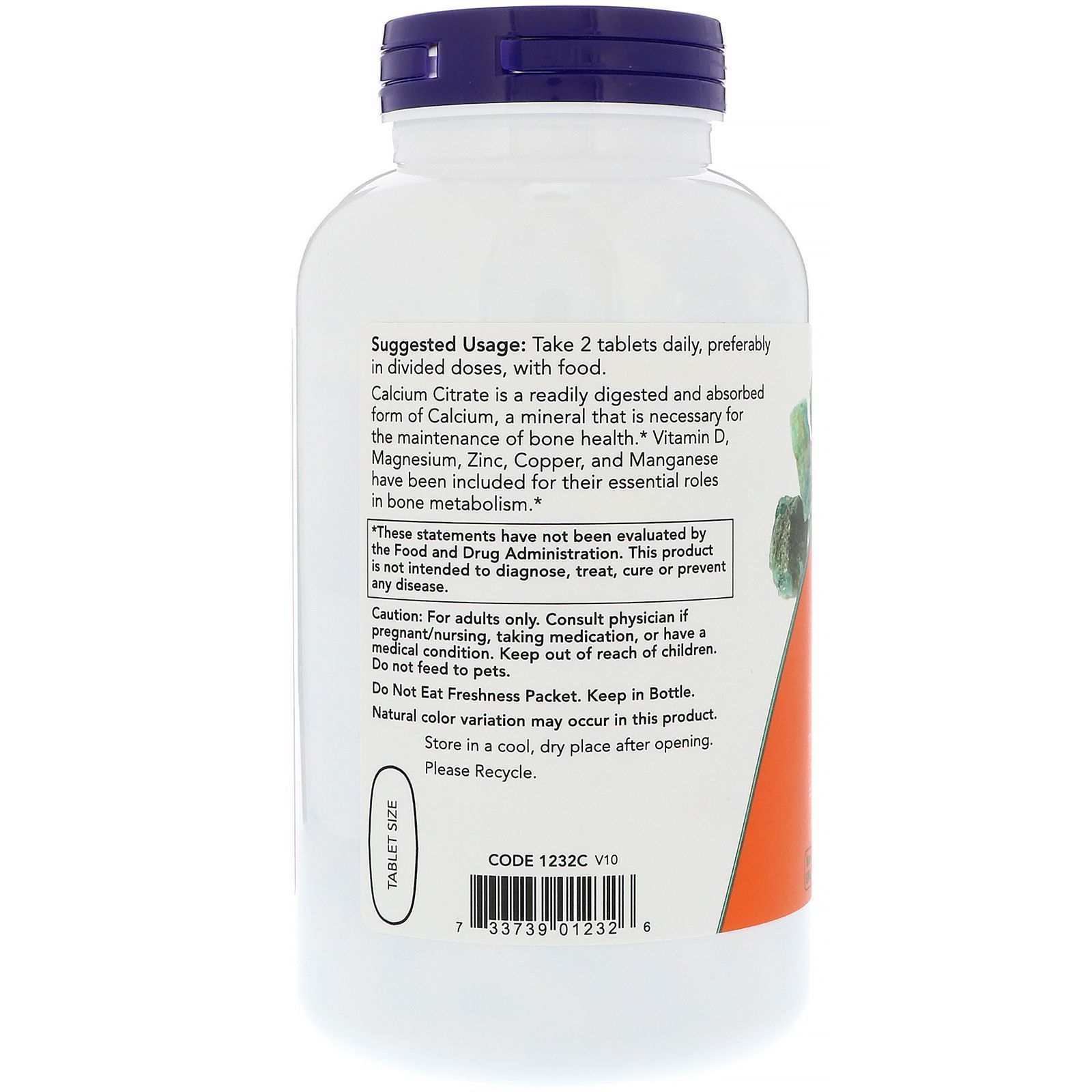 NOW Foods, Calcium Citrate, 300 мг, 250 таблеток