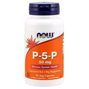 NOW Foods, P-5-P,&nbsp;50 мг, 90 вегетаріанських капсул