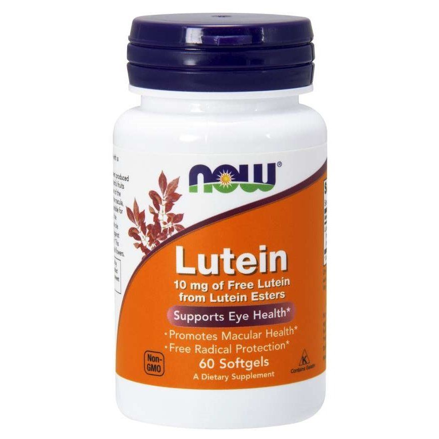 NOW Foods, Lutein, 10 мг, 60 капсул